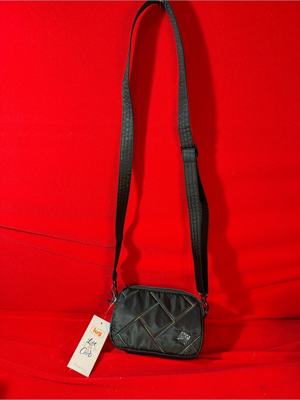 Lug Coupe SE Crossbody Bag Black
Rainbow Stitching 1756-A NWT
Brand New